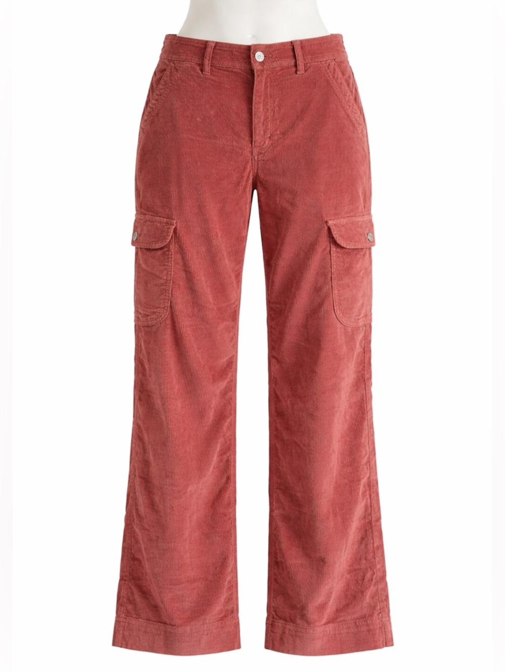 Size 10 American Eagle Women’s Corduroy Cargo Pants Super High Rise Baggy